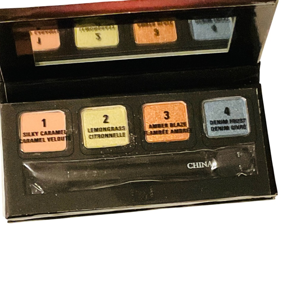 Mary Kay mini mineral eye color quad caramel lemongrass amber blaze denim frost